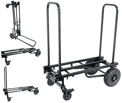 Rockville Rock Cart Pro Equipment Transport Utility Roller Cart 700 LB Capacity
