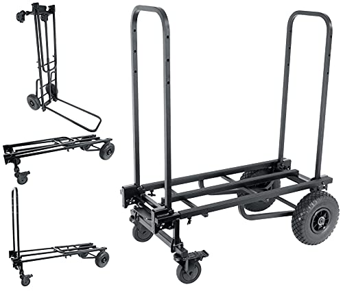 Rockville Rock Cart Pro Equipment Transport Utility Roller Cart 700 LB Capacity