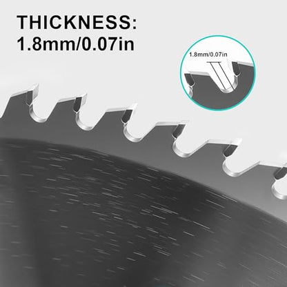 12-Inch 80T Miter Saw Blade, 1" Arbor - size: 12" 80T