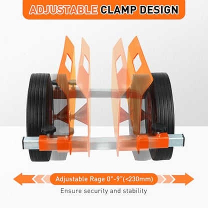 Heavy Duty Panel Dolly,Adjustable Drywall Cart - color: Orange