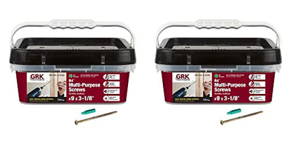 GRK 121050#9x3-1/8 Star Drive Bugle Head Climatek Steel R4 Multi-Purpose Screws, 1440/Box - size: #9 x 3-1/8" 1440 count