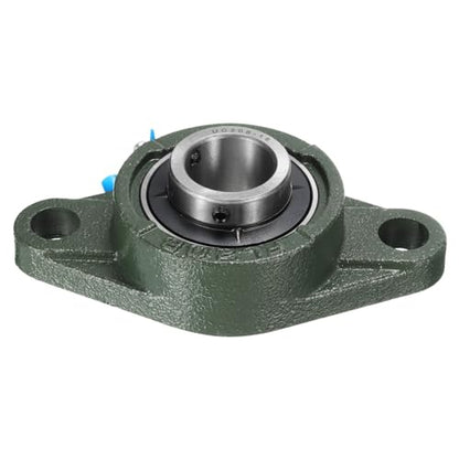 uxcell 2pcs UCFL206-18 Pillow Block Bearings 1-1/8 inch Bore Self Alignment, Solid Cast Iron Base Mounted Chrome Steel Bearings - size: UCFL206-18