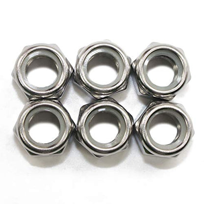 Fullerkreg 1/2"-13 Nylon Insert Lock Nut, 18-8 Stainless Steel - size: 1/2-13 (10 Pack)