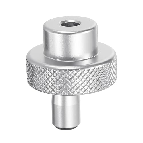 HARFINGTON Aluminum Alloy Handwheel 30mm OD 6mm Bore Lathe Hand Wheel with Rotate Handle Aluminum Milling Machine Handle with Wrench and 2pcs Screws for Milling Machine Lathe, Silver Tone - size: 30mm x 6mm