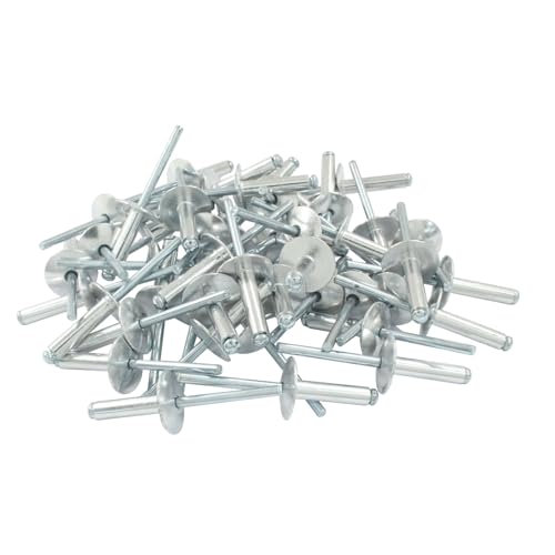 Aluminum Blind Rivet 3/16" x 3/4", 50 Pcs - size: 3/16" x 3/4"