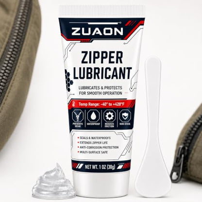 Zipper Lubricant for Metal Plastic Nylon Zippers, Marine Zipper Lube - size: 1 OZ