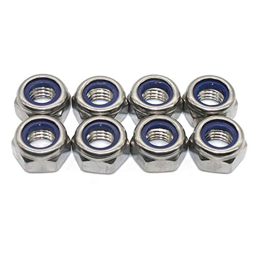 Fullerkreg M3 x 0.5mm Self-Locking Nylon Insert Hex Lock Nuts - size: M3 100Pcs