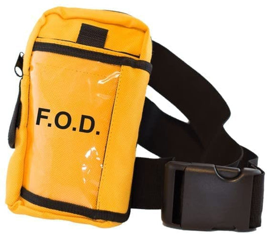 FOD Bag Vinyl Aerospace Aircraft Tool Bag Pouches Made Custom to Size with Pockets Zipper - Clear Pockets for Personal Items - Help Eliminate Foreign Object Debris Or Store Hand Tools - color: Yellow