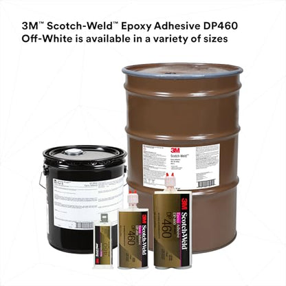 3M Scotch-Weld Epoxy Adhesive DP460, Off-White, 50 mL Duo-Pak, 1 Each, Provides strong durable bond, 60 minute work life - size: 50 mL