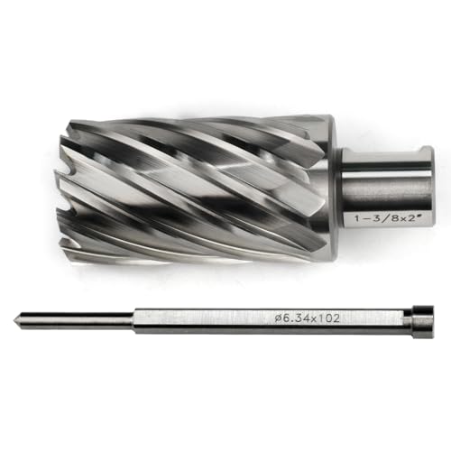 OSCARBIDE 1-3/8" x 2" HSS Annular Cutter 3/4" Weldon Shank Mag Drill Bit