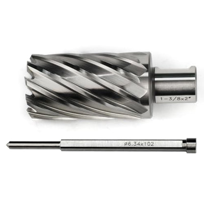 OSCARBIDE 1-3/8" x 2" HSS Annular Cutter 3/4" Weldon Shank Mag Drill Bit