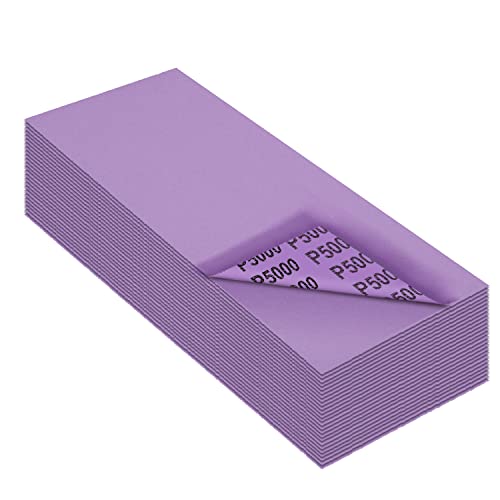 MAXMAN Sandpaper 5000 Grit, 9 x 3.6 Wet Dry Sanding Sheets, for Metal/Wood