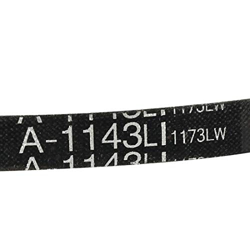 uxcell A1143 V-Belts 1143mm Inner Girth 13mm Top Width 8mm Thickness A-Section Rubber Drive Industrial Transmission Belt - size: 1143mm