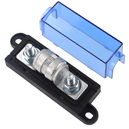 Class T Fuse with Block 500V DC 400 Amp Class T Fuse Holder for Inverters,Car Audio Systems-Maximum Interruption Current 10,000 Amperes - size: 400A 500V Fuse Holder