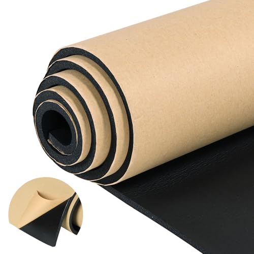 Sponge Neoprene Foam Sheet with Adhesive, 1/4" T x 12" W x 54" L - size: 1/4" T x 12" W x 54" L