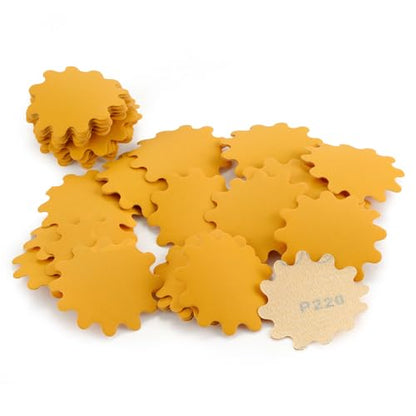 MAXMAN 2" Sanding Discs,220 Grit Alumina Orbital Sandpaper, Hook &Loop Pads - style: 220 Grit