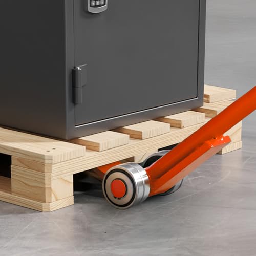 VEVOR 2 Pack Prylever Bar, 3T/6600lbs Load Capacity, 4.5FT Length Steel Handle Lever Dollyr with 2.8'' Wheels for Large Pallets, Heavy Items, Concrete Blocks, Heavy Duty Equipment Handling - size: 3T-4.5FT (2 Pack)