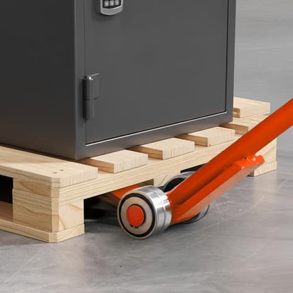 VEVOR 2 Pack Prylever Bar, 3T/6600lbs Load Capacity, 4.5FT Length Steel Handle Lever Dollyr with 2.8'' Wheels for Large Pallets, Heavy Items, Concrete Blocks, Heavy Duty Equipment Handling - size: 3T-4.5FT (2 Pack)