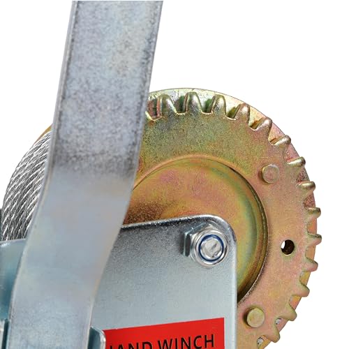 800LBS Manual Winch–Galvanized,Multi-Use