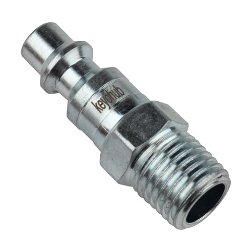 Push Button Safety 1/4 Inch Air Hose Fitting, 5 Pieces