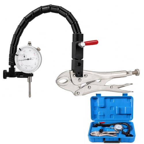 Disc Brake Rotor Runout Gauge Set Dial Indicator with Flex Arm