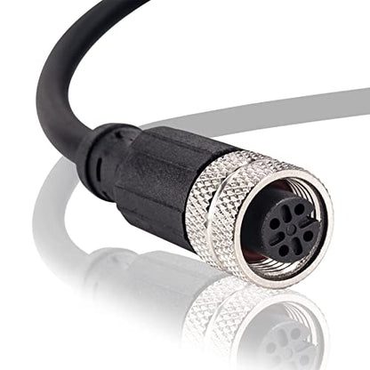 M12 4-Pin Aviation Sensor Cable 2M/6.6ft IP67 Waterproof - color: Female,Straight, size: 4 Pin