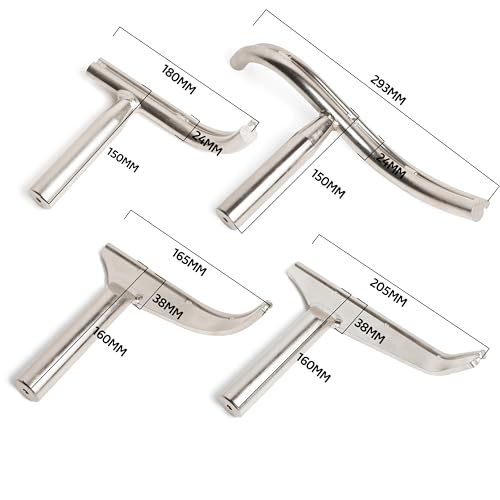 1"Dia Stem Glide Bowl Turner's 4-Piece Toolrest Set w for Woodlathe Bowl Turning
