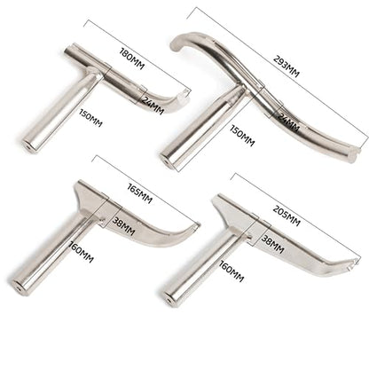 1"Dia Stem Glide Bowl Turner's 4-Piece Toolrest Set w for Woodlathe Bowl Turning