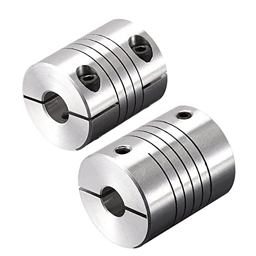 uxcell Motor Shaft 8mm to 9mm Helical Beam Coupler Coupling 25mm Dia 30mm Length - size: 8mm to 9mm