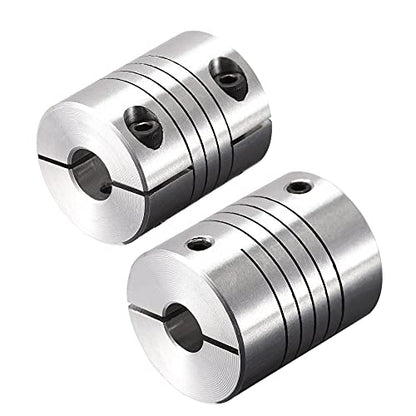 uxcell Motor Shaft 8mm to 9mm Helical Beam Coupler Coupling 25mm Dia 30mm Length - size: 8mm to 9mm