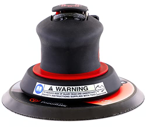 Chicago Pneumatic CP7255E - Air Random Orbital Sander Tool, Home Improvement, Woodworking Tools, Polisher, Sanding Tool, Hook & Loop, Non-Vacuum, 6 Inch (150 mm), 0.28 HP / 210 W - 12000 RPM, One Size, Factory - size: One Size, style: Non-Vacuum, Eco-Chan