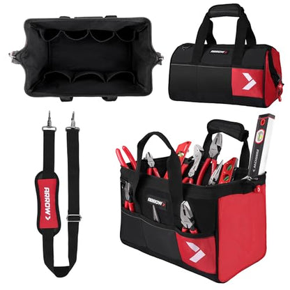 ARROW 14" Heavy Duty Tool Bag with Reflective Band, Tool Organizer Bag - size: 14 Inch