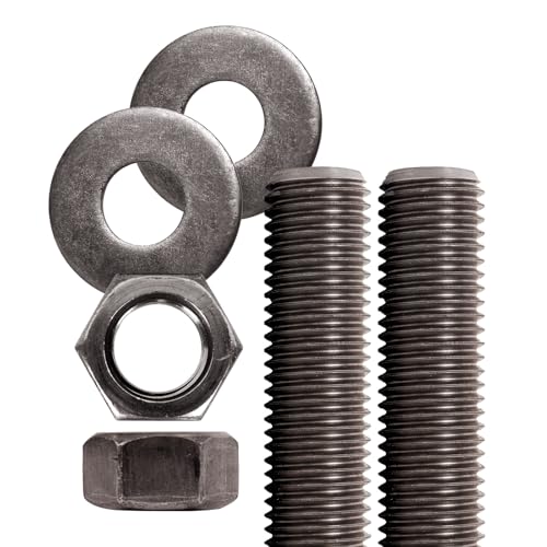 Conquest A307 Unfinished Threaded Rod 1"-8 x 24 - size: 1"-8 x 2'