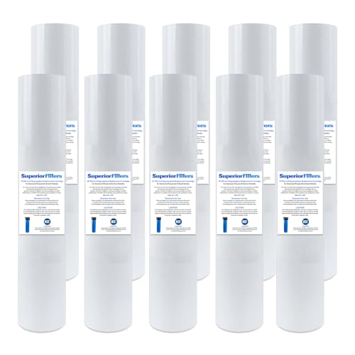 20 Micron Sediment Filter 20x4.5 Whole House Polypropylene 10-Pk - size: 10 Count