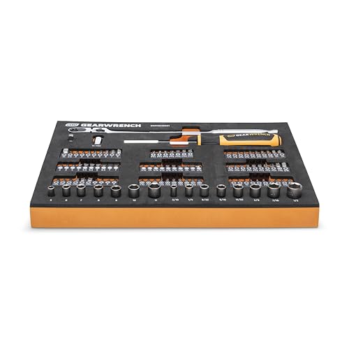 GEARWRENCH 105 Piece 1/4” Drive Slim Head Mechanics Tool Set | GWMSMBS01 - size: Onesize, style: Mechanics Tool Set