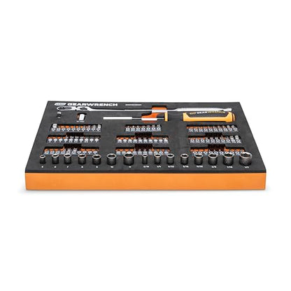 GEARWRENCH 105 Piece 1/4” Drive Slim Head Mechanics Tool Set | GWMSMBS01 - size: Onesize, style: Mechanics Tool Set