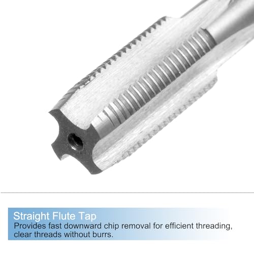 uxcell 3pcs Metric Hand Tap and Die Set, M11 x 1 Taper/Plug Thread Taps & Round Die, Hand Threading Tapping Tool Kit for Thread Repair - size: M11 x 1