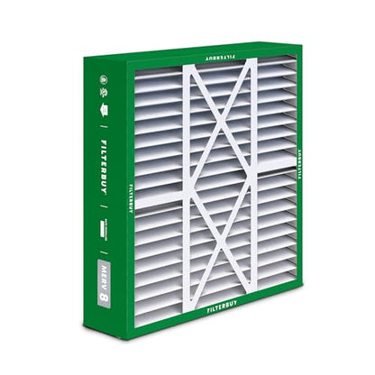 Filterbuy 16x20x5 Air Filter MERV 8 Dust & Allergy Defense (2-Pack) - size: 16x20x5