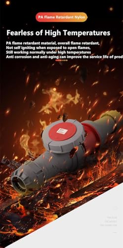 IEC60309 Waterproof CEE Industrial Activity Male Plug 4Pin 125A(UI Standard 100A) 380-415V 3P+E Flame Retardant IP67 - style: Activity Plug(M)