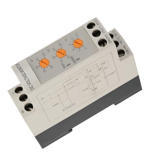 Voltage Monitoring Relay DC 12V/24V/36V/48V Over-Voltage and Under-Voltage Relay 35MM Rail 13-17V 10-14V(DC24V) - size: DC24V