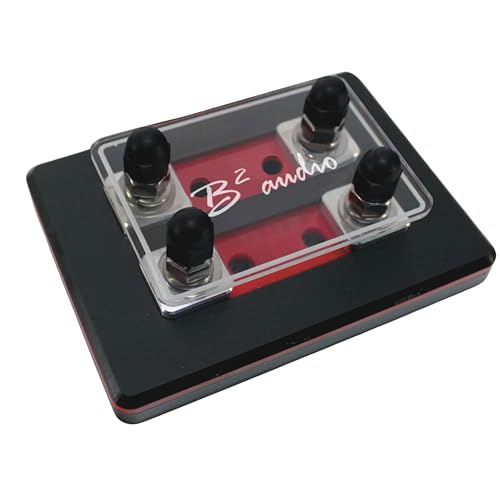 2 Spot Heavy Duty ANL Fuse Distribution Block w/Acrylic B2 Audio Cover (2 Spot) - size: 2 Spot