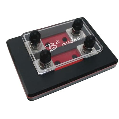 2 Spot Heavy Duty ANL Fuse Distribution Block w/Acrylic B2 Audio Cover (2 Spot) - size: 2 Spot