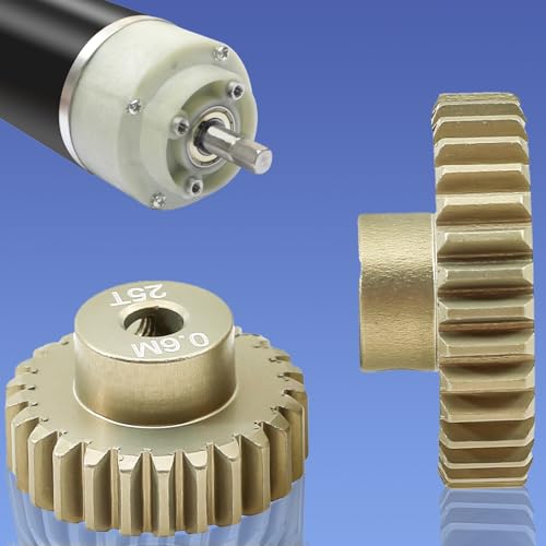 0.6M RC Pinion Gear Set 3.175mm 23T 24T 25T 26T 27T 5PCS 7075 Aluminum - size: 0.6M-P-23-27T