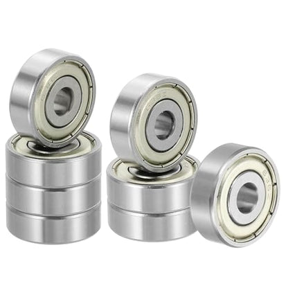 uxcell 8 Pack 636ZZ Deep Groove Ball Bearings, 6x22x7mm Chrome Steel Double Shield Bearing for Electric Motor, Home Appliances, Garden Machinery, (ABEC5) - size: 636ZZ