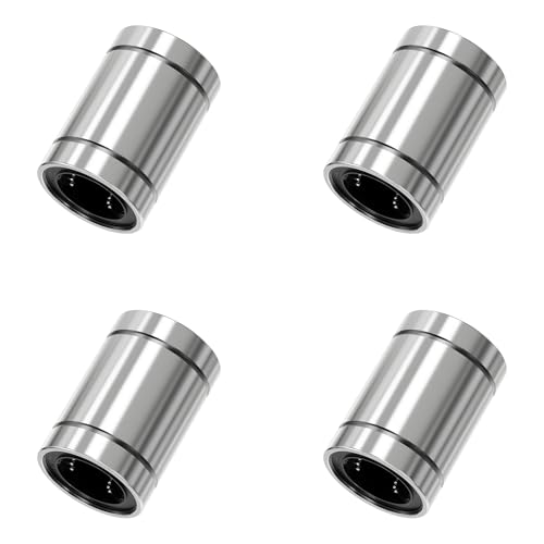 4PCS LM16UU Linear Ball Bearings, 16mm Bore Dia, 28mm OD, 37mm Length with Double Side Rubber Seal Linear Rail for CNC,3D Printer - size: LM16UU Size 16x28x37mm