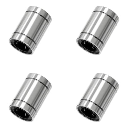 4PCS LM16UU Linear Ball Bearings, 16mm Bore Dia, 28mm OD, 37mm Length with Double Side Rubber Seal Linear Rail for CNC,3D Printer - size: LM16UU Size 16x28x37mm