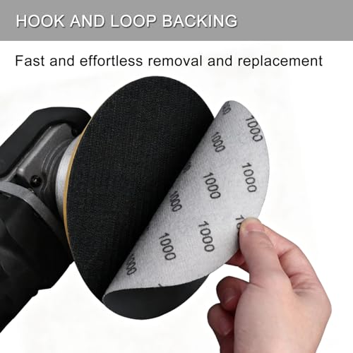 100Pcs 5 Inch Sanding Discs Hook & Loop 8-Hole Wet Dry Sandpaper 150 Grit - style: 100Pcs 150 Grit