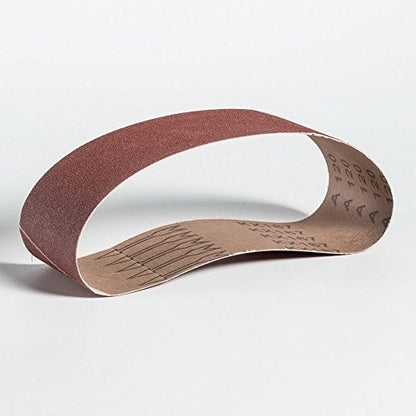 Mercer Industries 106100 Aluminum Oxide Premium Sanding Belts, 100 Grit (10 Pack), 3" x 21" - size: 3 x 21, style: 3 x 21"