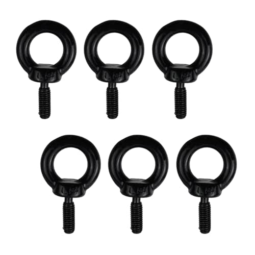 Antrader M3 Lifting Eye Bolts for DIY,Furniture,Swing and Outdoor Use,Black - size: M3,4pcs