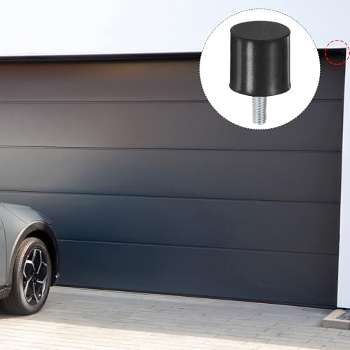 M METERXITY 4-Pack Rubber Mounts D15mmxH15mm Male Vibration Isolators Cylindrical Shock Absorber W M4 x 10mm Studs for Air Compressor/Car/Pump/Boat/Garage Motor/Bobbins Rubber Isolators - size: M4 x 10mm, 15mm x 15mm